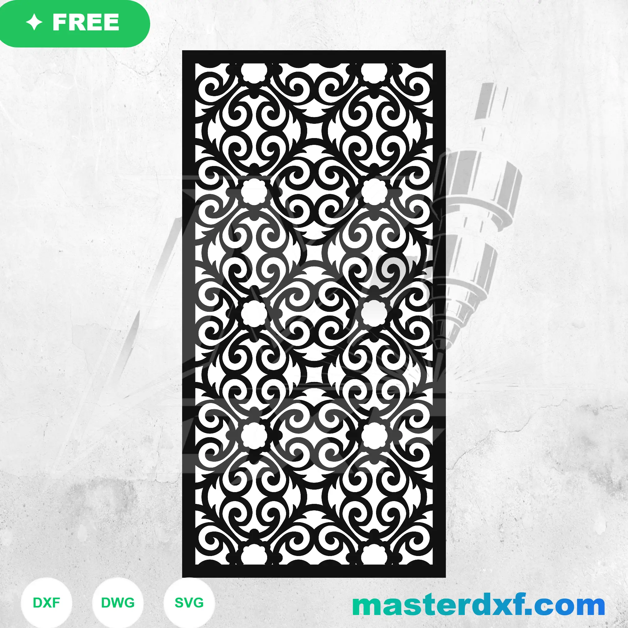 Organic Floating Bubble Cluster Mosaic Shutter DXF File